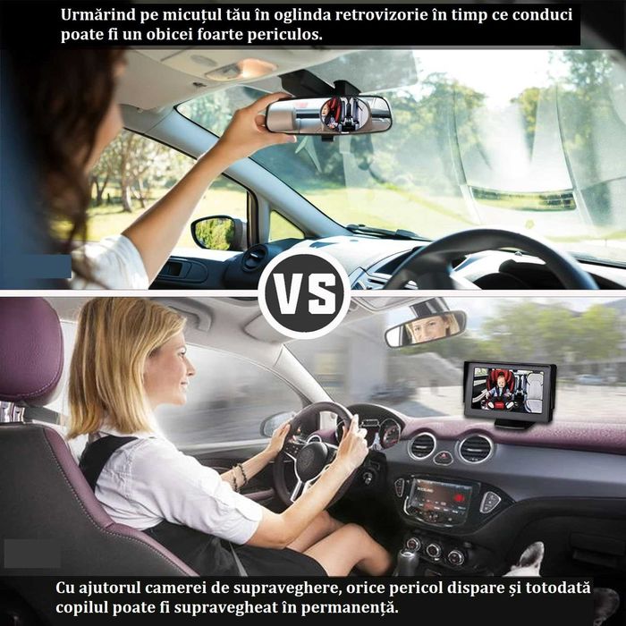 Sistem de Supraveghere a Copiilor in Trafic, Monitor Video Auto