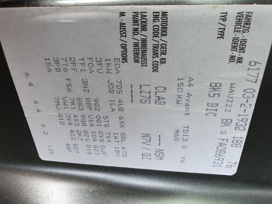 Dezmembrez Audi A4 B8,5 Sline, facelift 2015 , 3.0 diesel , CLAB