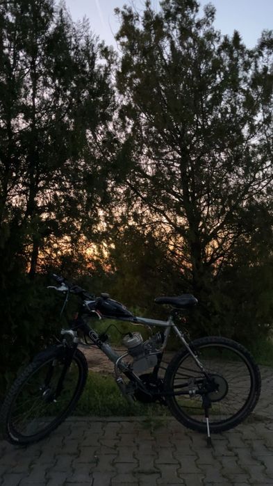 Vând bicicleta cu motor 80 CC