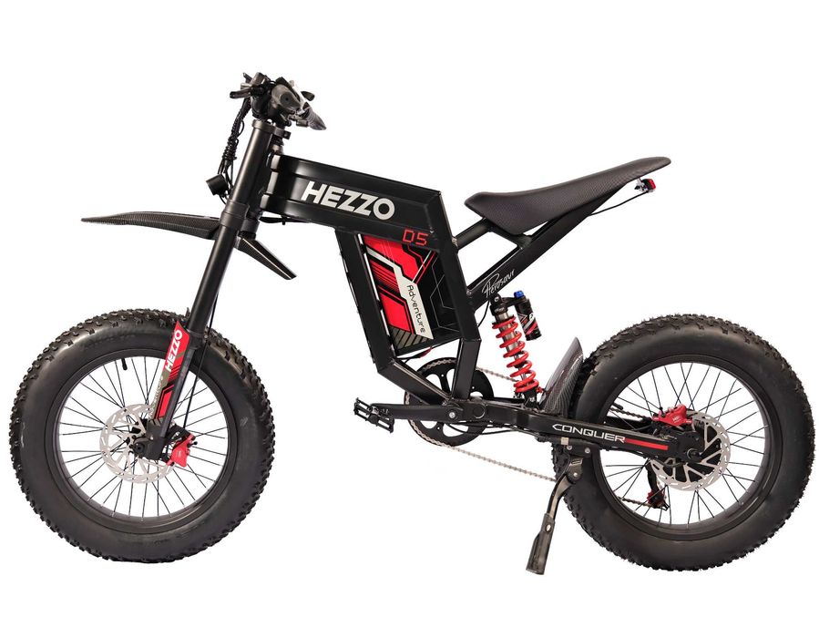 Електрически кросов велосипед HEZZO D5 – 3000W,70 км/ч, 150 км.Наличен