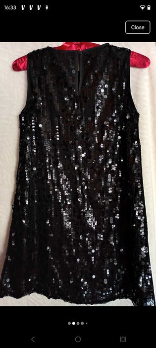Rochie pentru fete 9 - 10 an, cu paiete H&M.