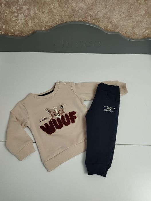 Комплект двойка для мальчиков, свитшот, свитер, кофта на флисе, штаны