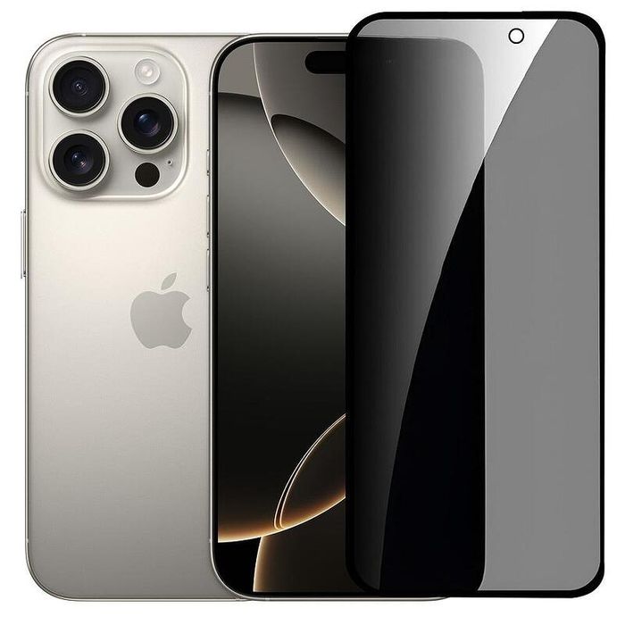Privacy 5D Стъклен протектор за Дисплей за Apple iPhone 16 /16 Pro Max