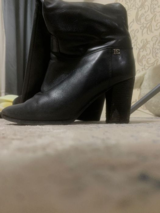 Сапоги кожаные Baskoni