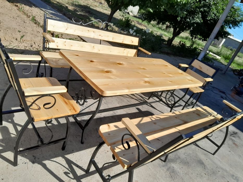Столь и скамейка комплект