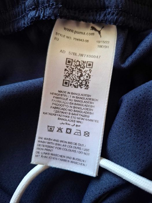 Детски лот от PUMA оригинални къси панталони и тениска за 15-16 г