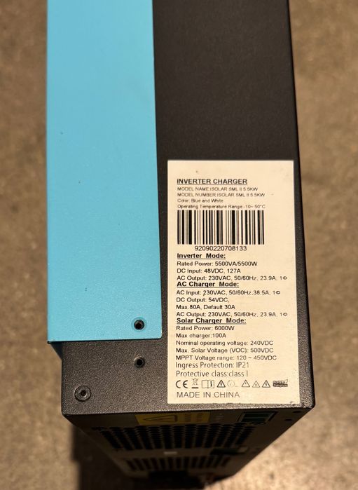 Invertor EASUN SML II 5.5 KW/11 KW/48 V, Hibrid Offgrid