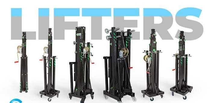 Stativ lumini ecran telescopic cu lift ridicare 250kg Kuzar K5 VMB 074