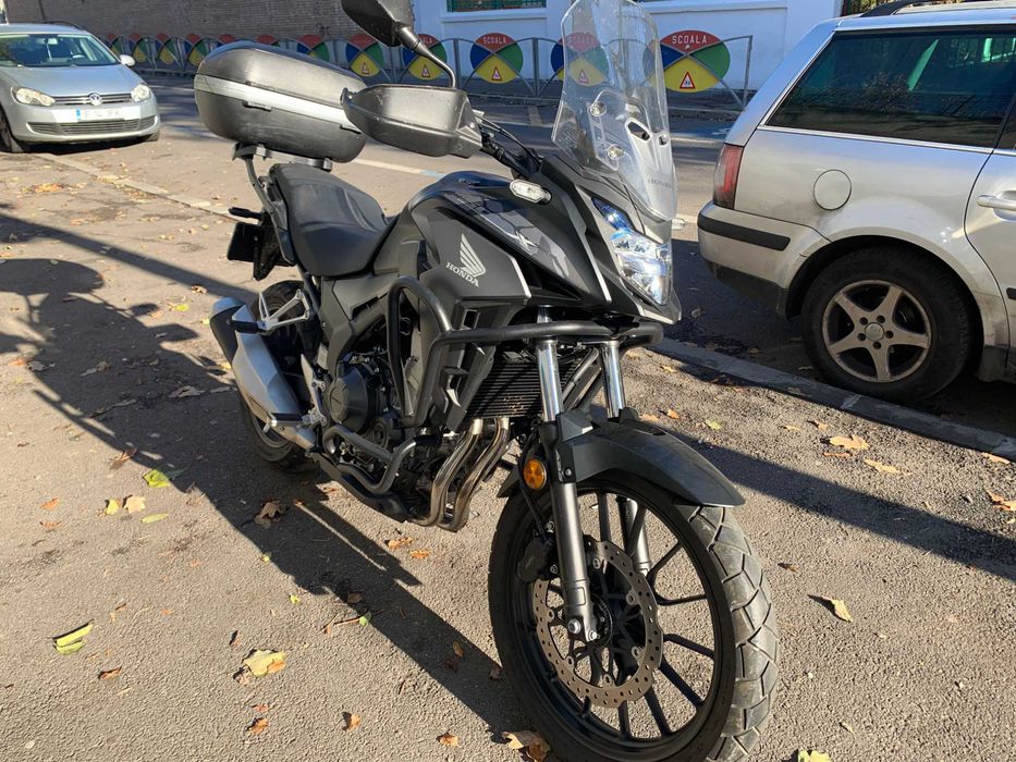 Vand Honda CB500X, rulata putin, topcase, crash guard