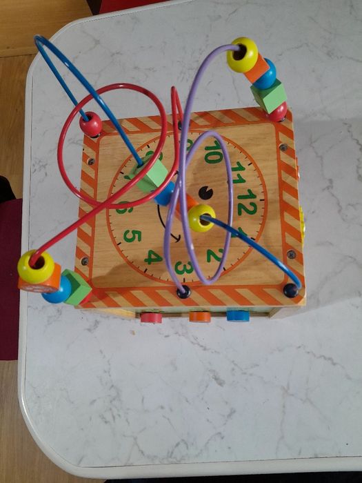 Cub educativ din lemn 20/22/35 cm