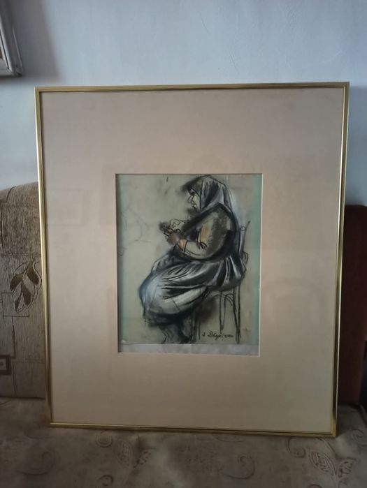 Картина на Анета Дръгушану ,рамкирана,пастел