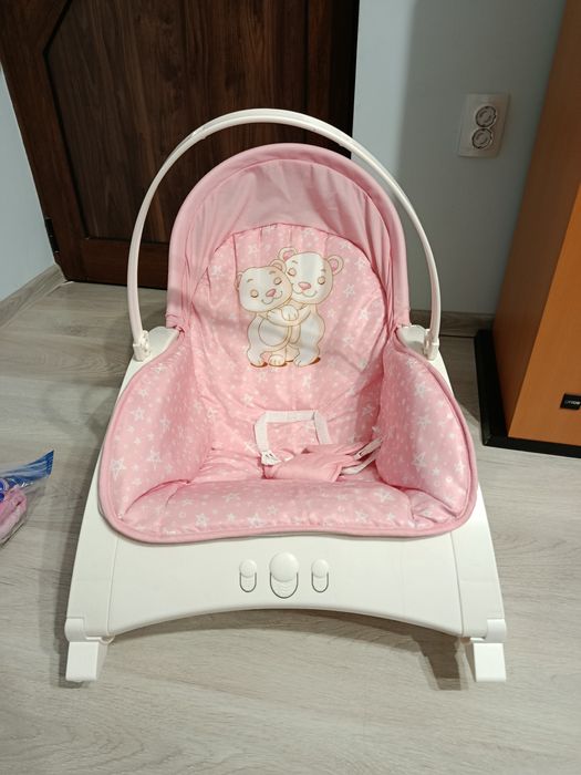 Шезлонг люлка розова