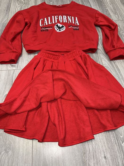 Compleu cu fusta Red