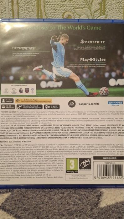 FC24 на ps5 диск