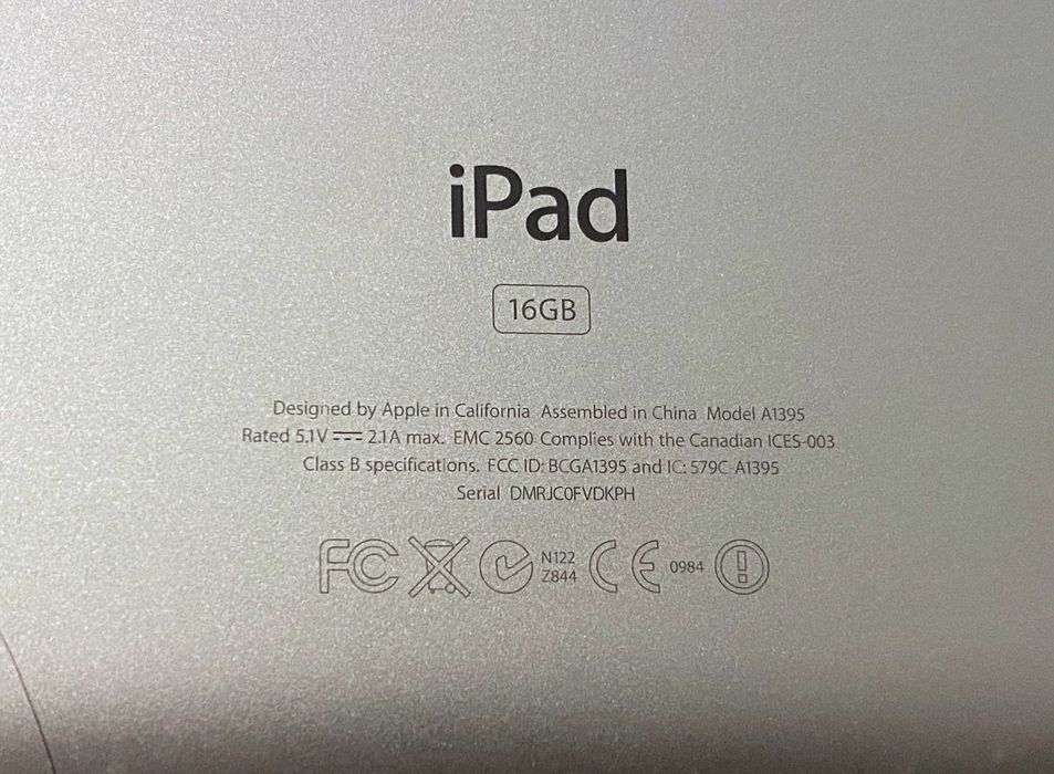 Apple iPad 2 Wi-Fi A1395 - fara incarcator nu porneste colectie retro