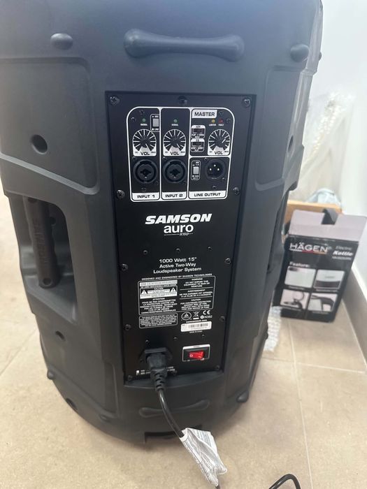 Професионална активна тонколона Samson Auro X15D – 15”, 1000W Peak / 500W RMS – НОВА