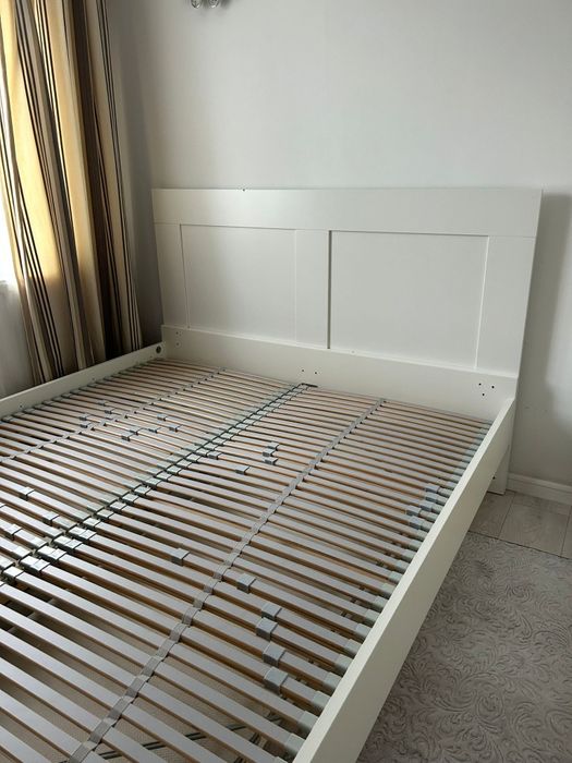 Pat dublu IKEA BRIMNES+saltea