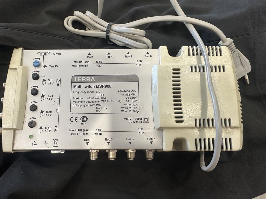 Мультисвич Terra MSR 908 телевизионный