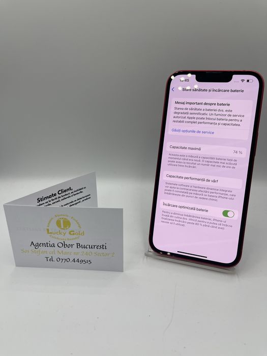 Iphone 13 256GB/76% Baterie FACTURA/GARANTIE #53095