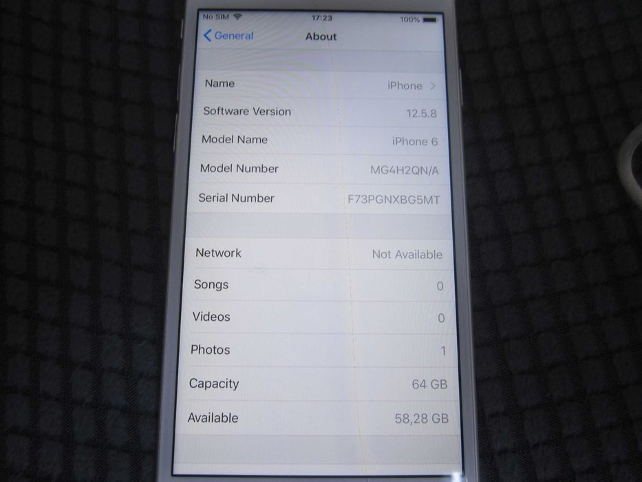 iPhone 6 64GB 89% батерия