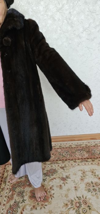 Шуба норковая с беретом