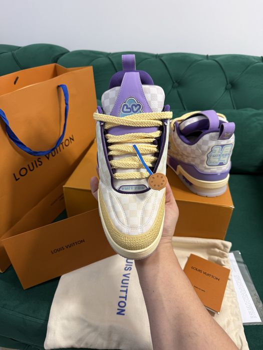 Adidasi Louis Vuitton Skate piele naturala 100% Premium Full Box