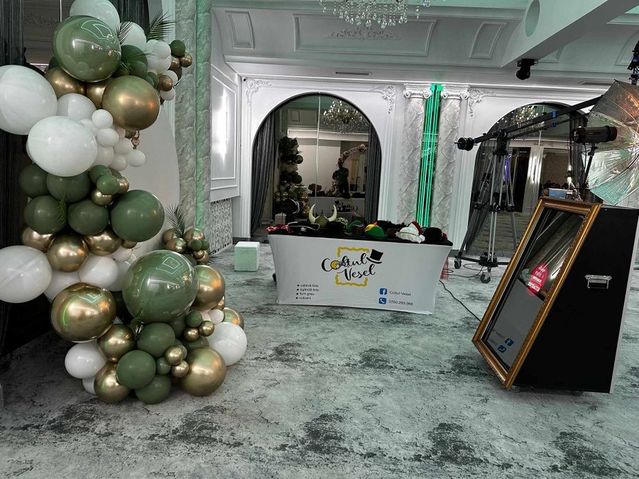 Oglindă magică / Cabină foto/Fum greu / vulcani / selfie 360