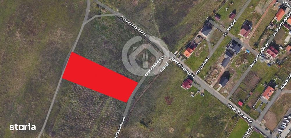 Teren Intravilan Sibiu str Cuartului 1400 mp deschidere 12,2 ml