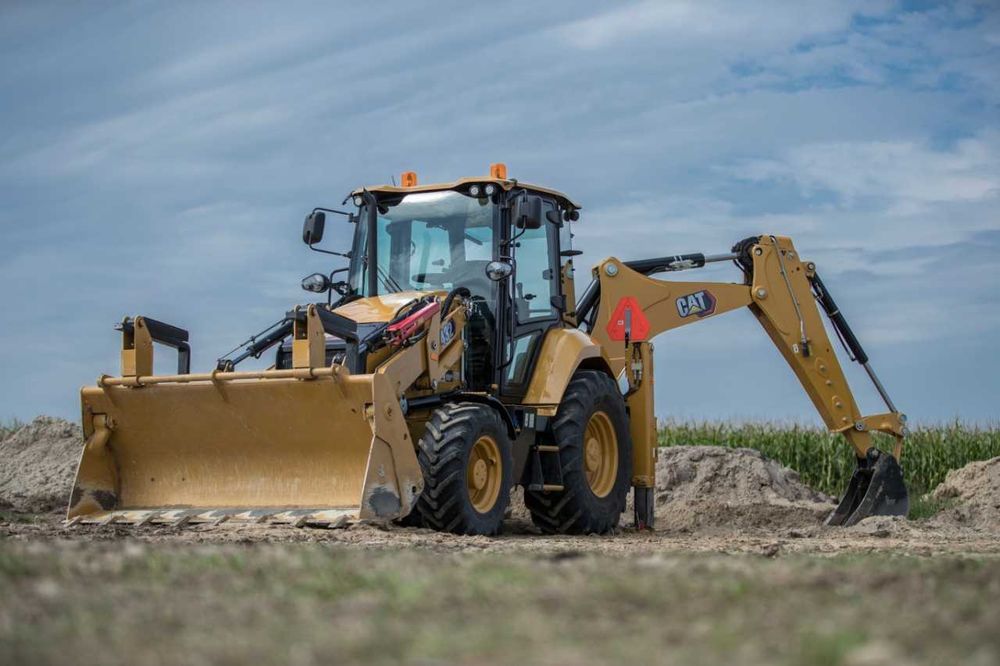 Экскаватор юкловчи CAT432, Экскаватор погрузчик CAT432