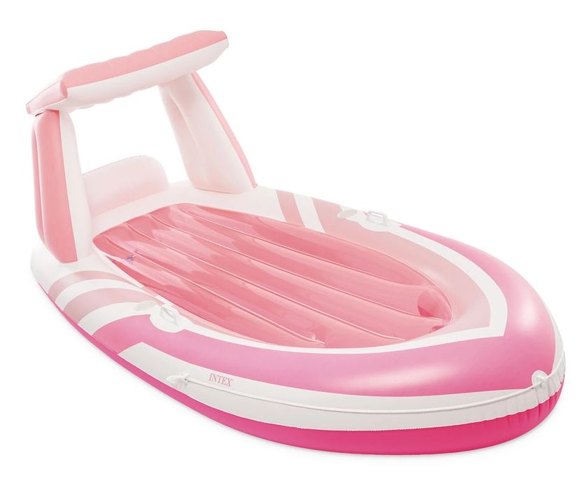 INTEX - Надуваем дюшек със сенник лодка, 244 х 119 х 97 см