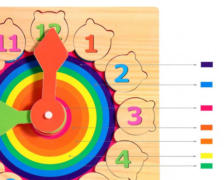 НАМАЛЕНИЯ! Дървен часовник Слънце всичко на - https:/woodentoys.olx.bg