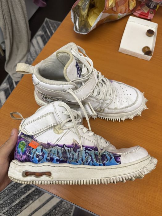 Vand Air Force 1 Off White Graffiti White