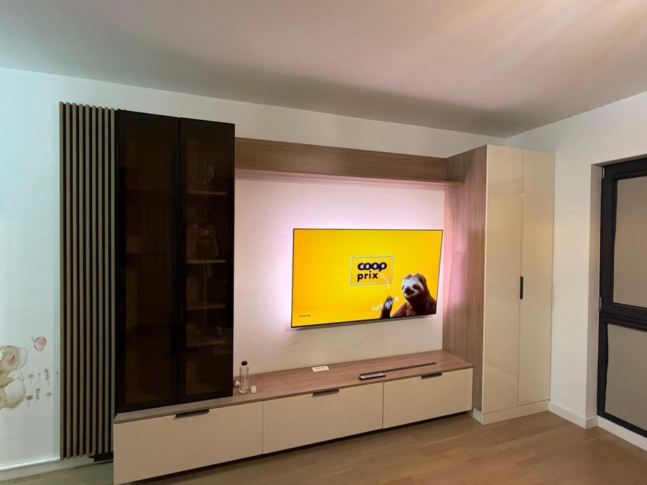 Mobilier living modern cu LED pentru TV – design premium