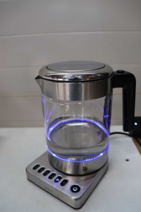 Компактна електрическа стъклена кана  WMF Kitchenminis, 1л, 1900 W, инокс
