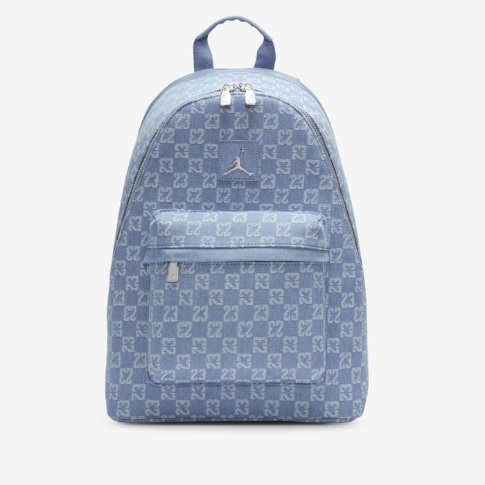 Nike Air Jordan Blue Logo Monogram Backpack