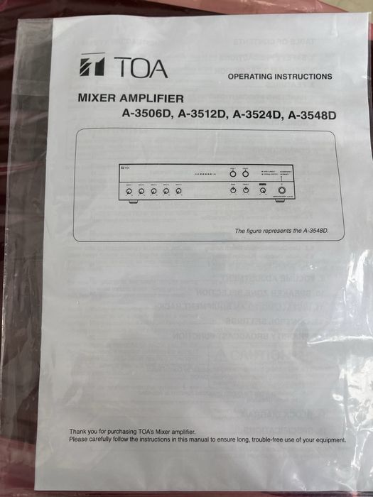 Професионален Усилвател TOA model A-3524D