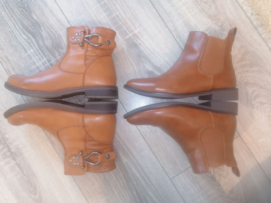 Botine damă, maro, mărime 36