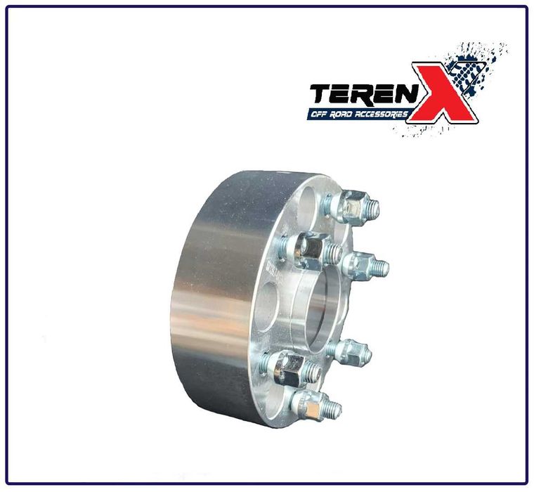 Set 4 Flanse distantiere Nissan Navara D40, 6X114.3, CB 66.1, M12X1.25