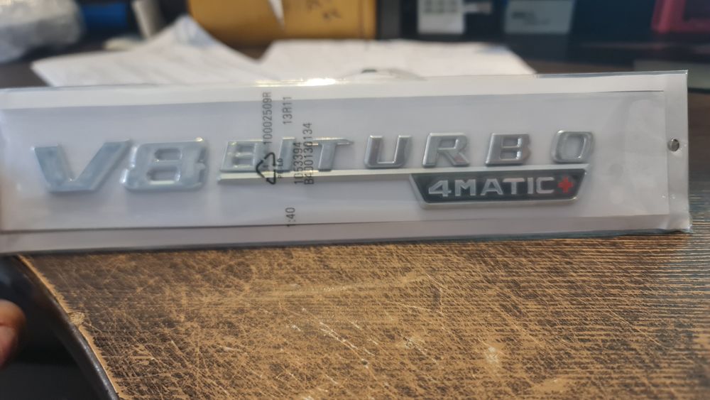 V8 V12 biturbo емблема за мерцедес ML,S,C,E,R class
