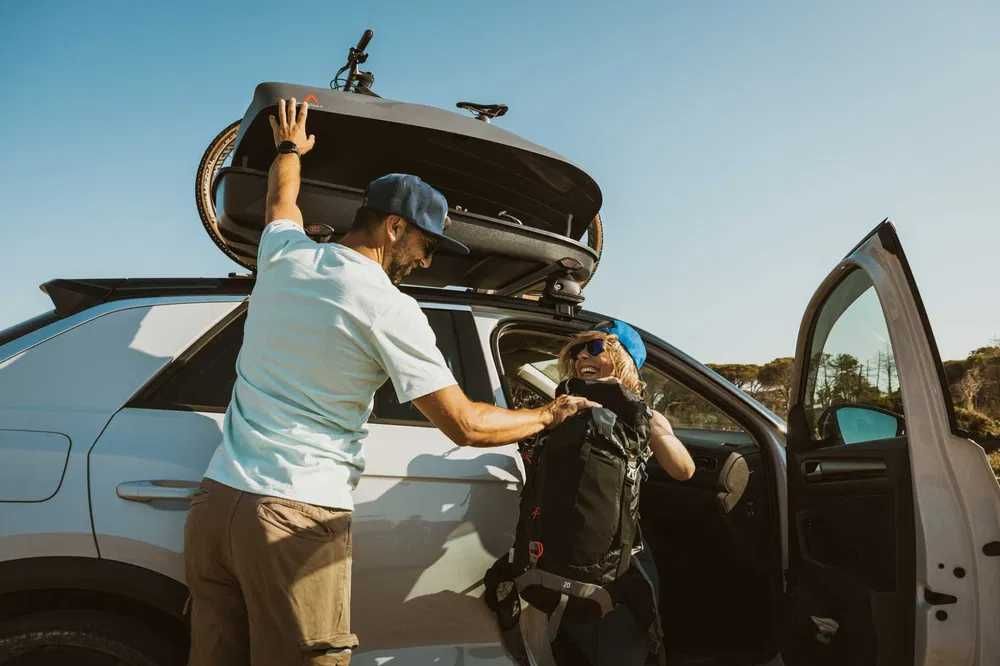 Автобокс багажник G3 SPARK ECO 320 сив мат