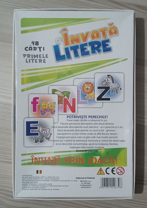 Joc Invata litere - primele litere