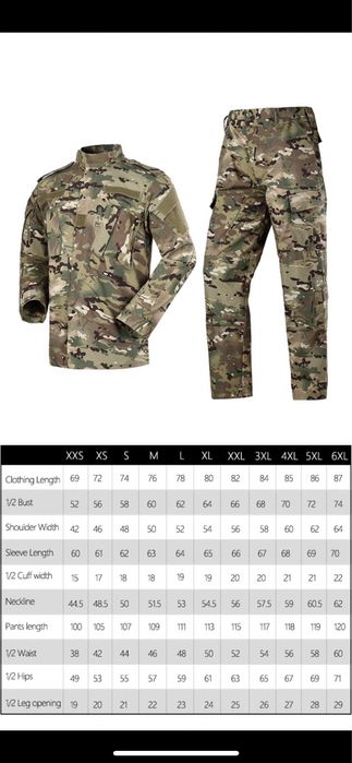 Еърсофт камуфлажна екипировка