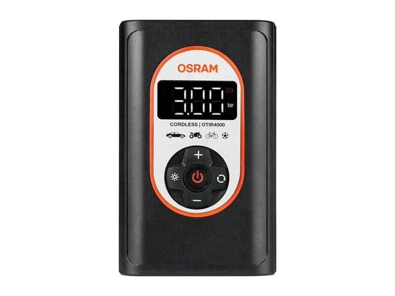 Компресор Osram TYREinflate 4000 за гуми, 8.3 bar, 12V DC, 90dB, с вградена батерия 5000mAh