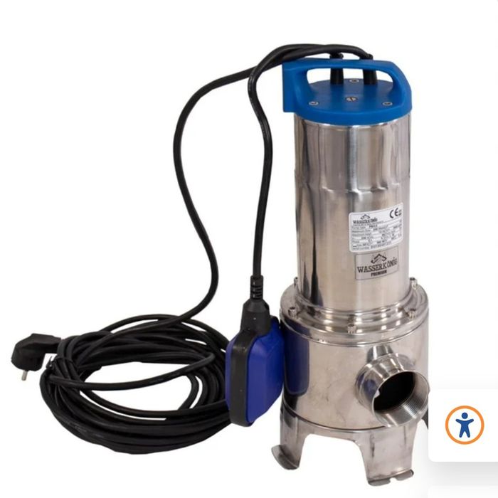 Pompă submersibilă ape uzate Wasserkonig inox