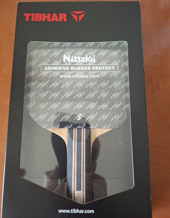 Paletă tenis de masă Bernadette Szocs Signiture 1 cu fețe Tibhar MX-P, Nittaku  Hammond Z2 (Butterfly, Dignics, Tenergy)