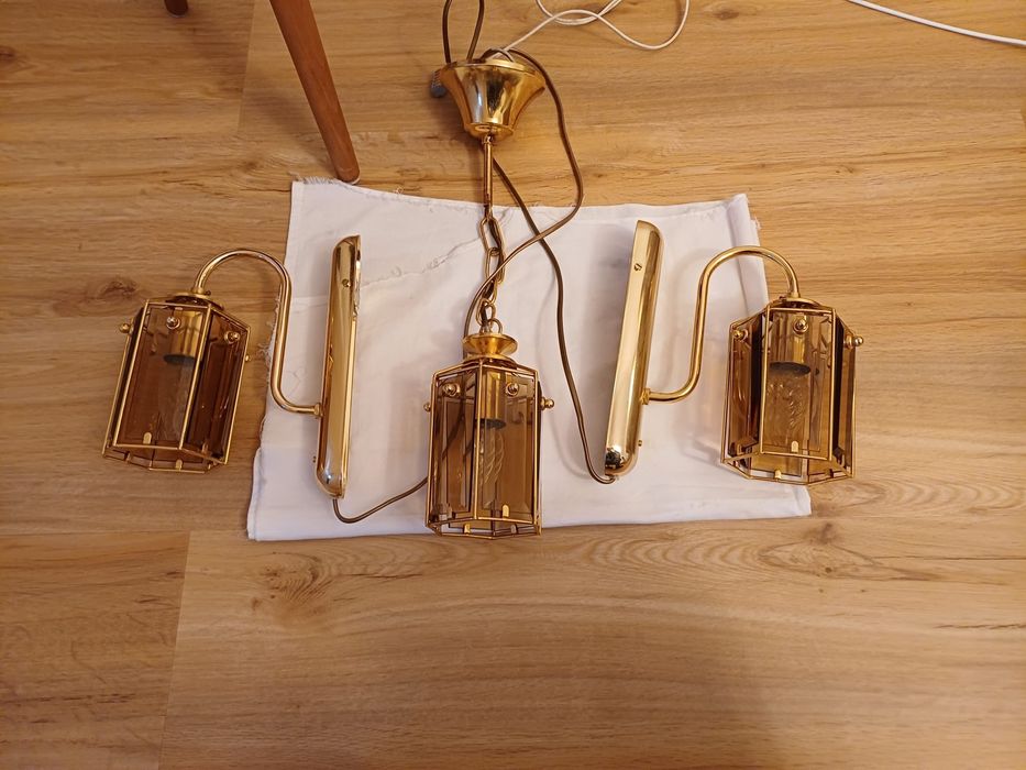 Accesorii decorațiuni lot lumina vintage colectie alama Suedia 1970