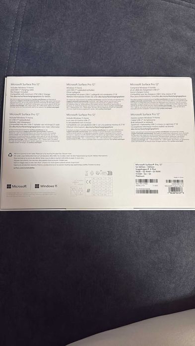 Microsoft Surface Pro 12 512 GB Platinium Nou Sigilat! DOAR WHATSAPP