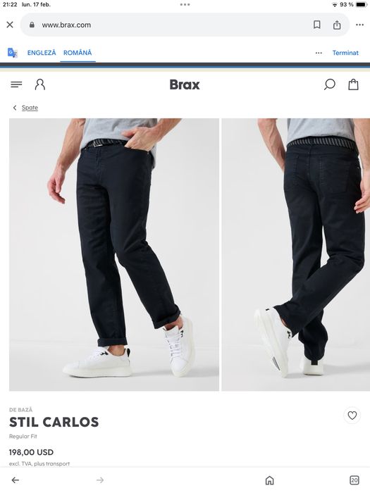 Brax Carlos raiat barbati 40/34