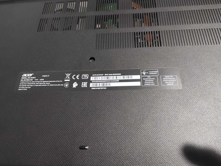 Laptop Acer Aspire A315-42-R1UP