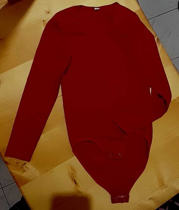 Детско тъмно червено боди